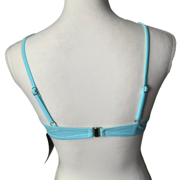 SHERRYDC Women's Solid Scoop Neck Push up Padded Brazilian Thong Bikini Swimsuit - Picture 6 of 13